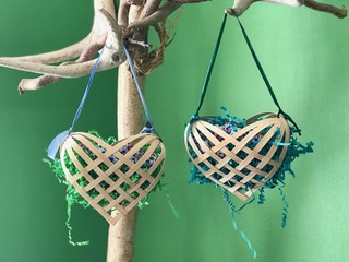 Woven Hanging Hearts