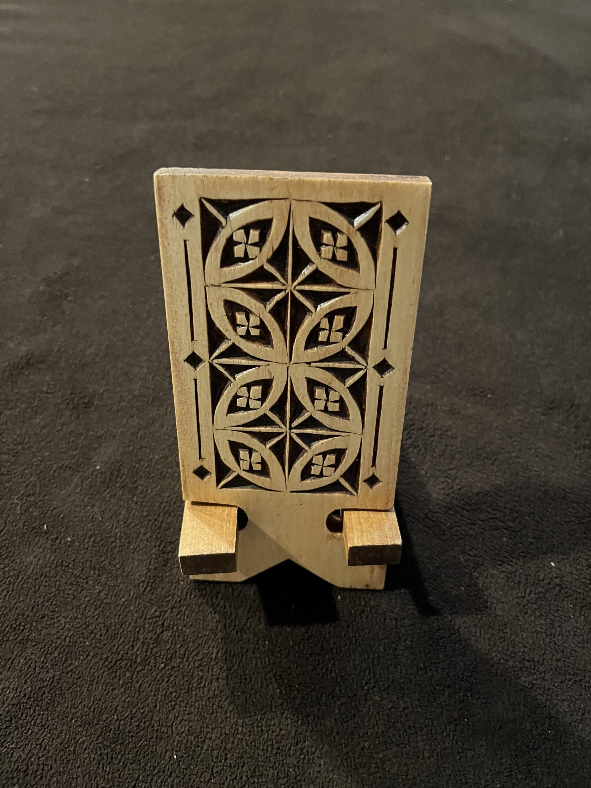 Chip Carved Cell Phone Stand- October 2026