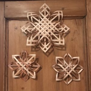 Hanging Hardwood Splint Snowflake- December 2026