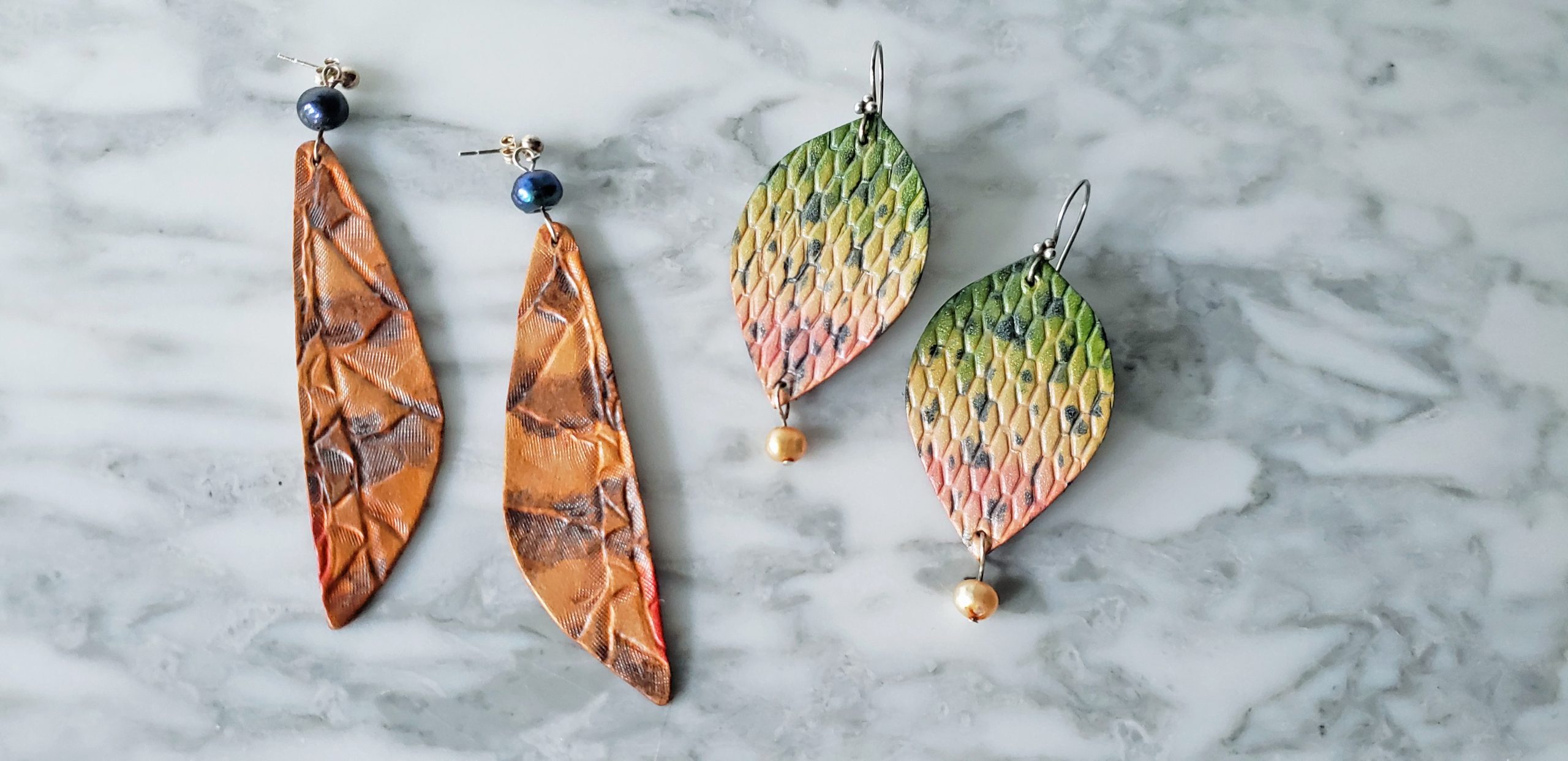 Woodland Chic Leather Earrings- May 2026